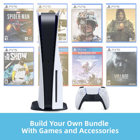 Sony PlayStation 5 Disc Version Build Your Own Console & Games Bundle