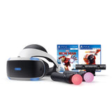 PlayStation VR Iron Man and Star Wars Bundle, PS4 & PS5 Compatible: VR Headset, Camera, Move Motion Controllers, Iron Man, Star Wars: Squadrons and Mytrix Microfiber Cleaning Cloths