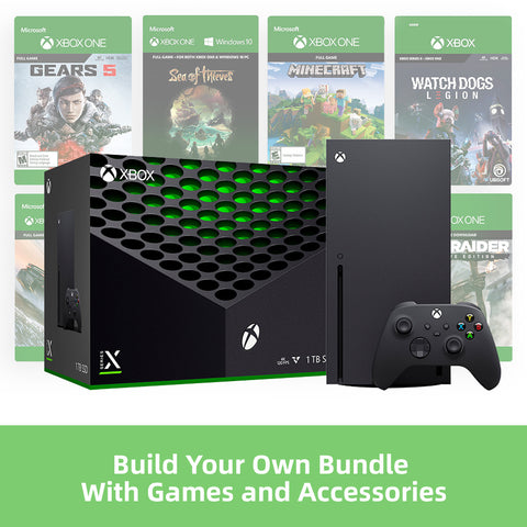  Microsoft Xbox Series X Bundle, 1TB SSD Video Gaming Console  with One Xbox Wireless Controller, Xbox 3 Month Game Pass Ultimate +  Accessoris : Video Games