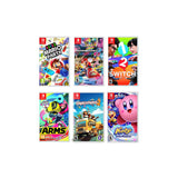 2022 New Nintendo Switch Gray Joy-Con Console Multiplayer Party Game Bundle + Neon Pink/Green Joy-Con, Super Mario Party, Mario Kart 8 Deluxe, 1-2 Switch, Arms, Overcooked 2, Kirby Star Allies