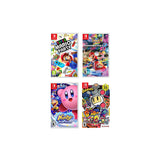 2022 New Nintendo Switch Gray Joy-Con Console Multiplayer Party Game Bundle + Extra Pair of Gray Joy-Con, Super Mario Party, Mario Kart 8 Deluxe, Kirby Star Allies, Super Bomberman R