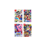2022 New Nintendo Switch Gray Joy-Con Console Multiplayer Party Game Bundle + Neon Pink/Green Joy-Con, Super Mario Party, Mario Kart 8 Deluxe, Kirby Star Allies, Super Bomberman R