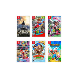 New Nintendo Switch Lite Gray Console Bundle with 6 Games: The Legend of Zelda: Breath of the Wild, Super Mario Odyssey, Splatoon 2, Super Mario Kart 8, Donkey Kong, and Rabbids Kingdom Battle!